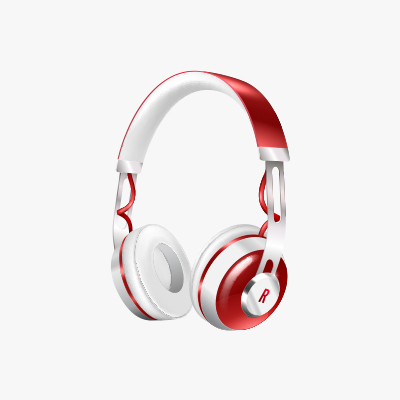 Red Headphone With Bluetooth